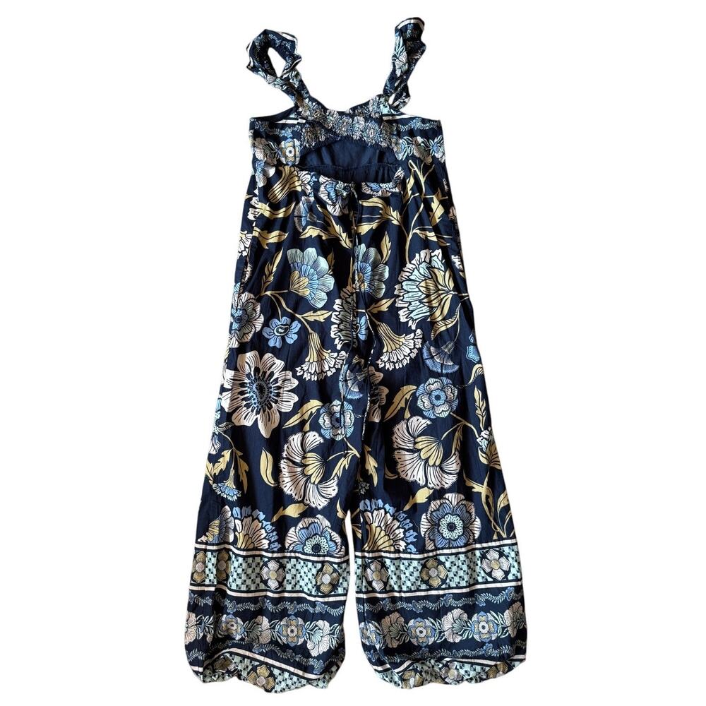 Free people Jumpsuit Floral Boho Hippie Cottage Garden Fairy Bohemian Medium - Picture 2 of 6
